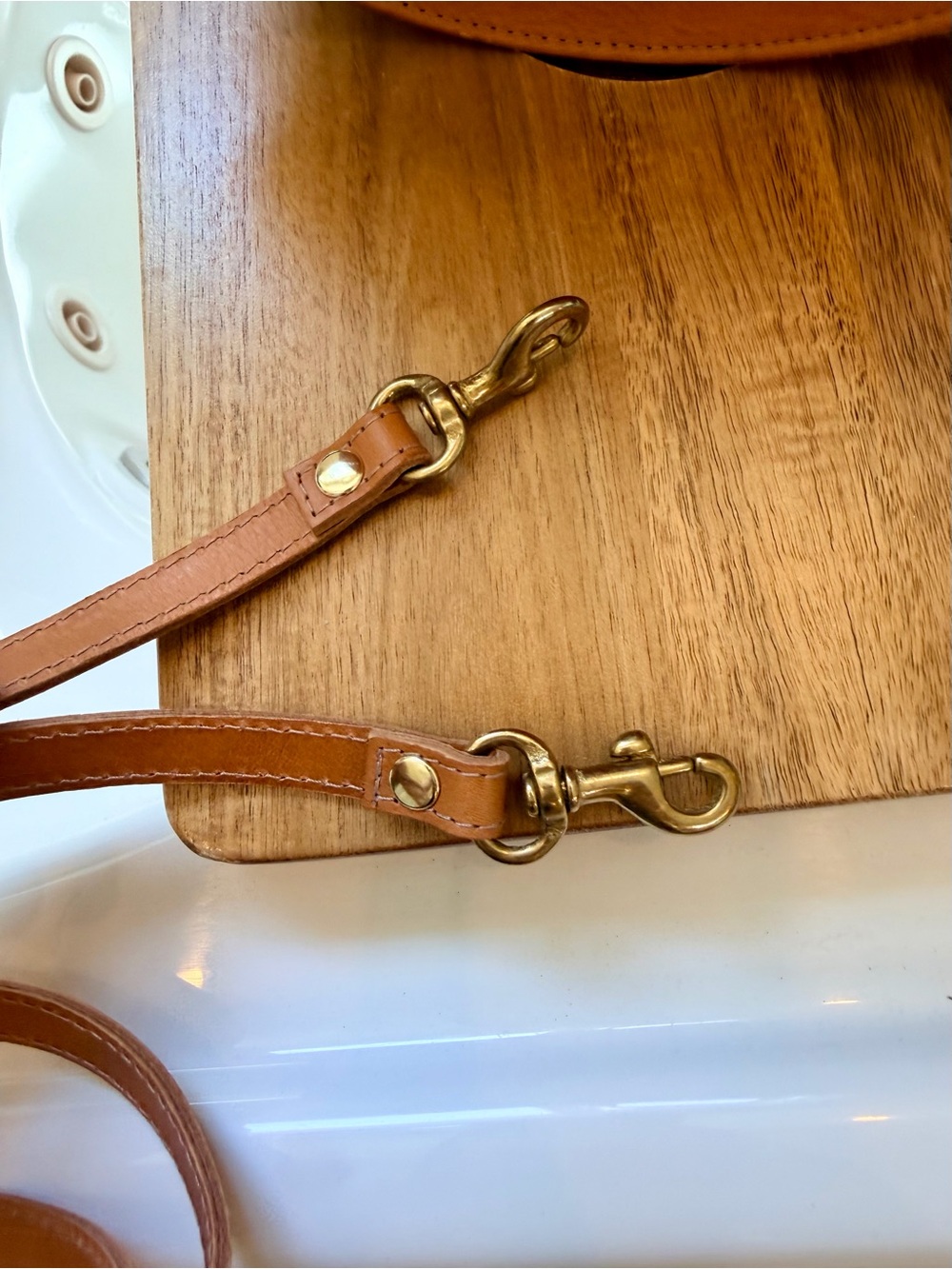 CLARE V PETIT ALISTAIR BAG - NATURAL CUOIO $365.00 - Picture 8 of 15